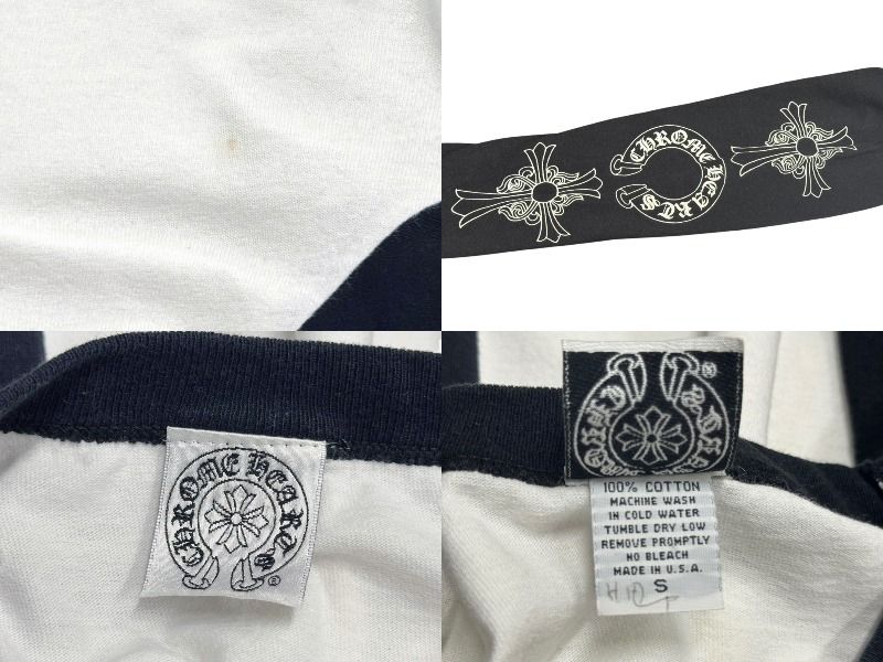 CHROME HEARTS クロムハーツ ラグラン 七分袖Tシャツ サイズS