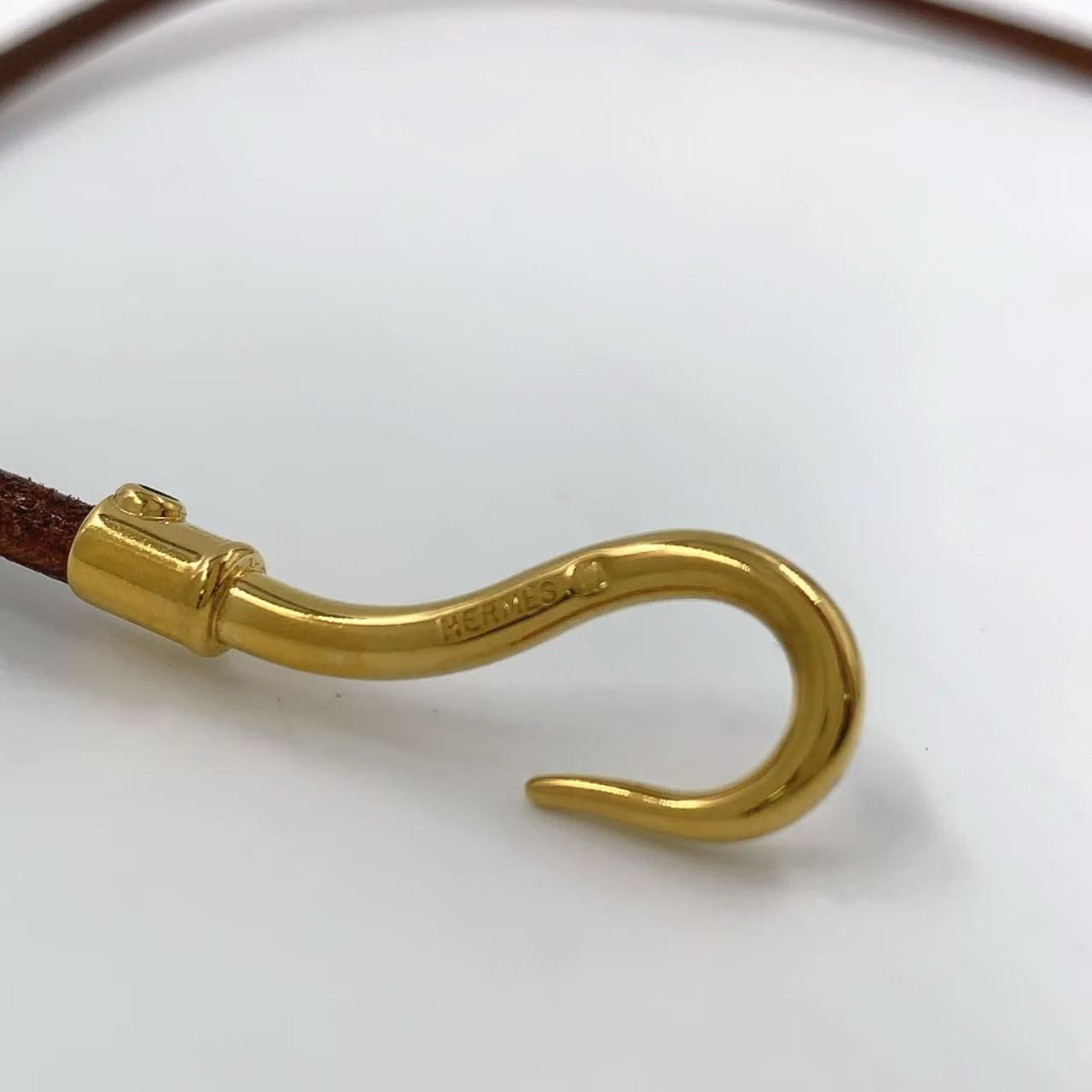 HERMESジャンボH チョーカー 二重巻き ブレスレット 本革 美品 HERMES エルメス ジャンボチョーカー ブレスレット 二重巻き