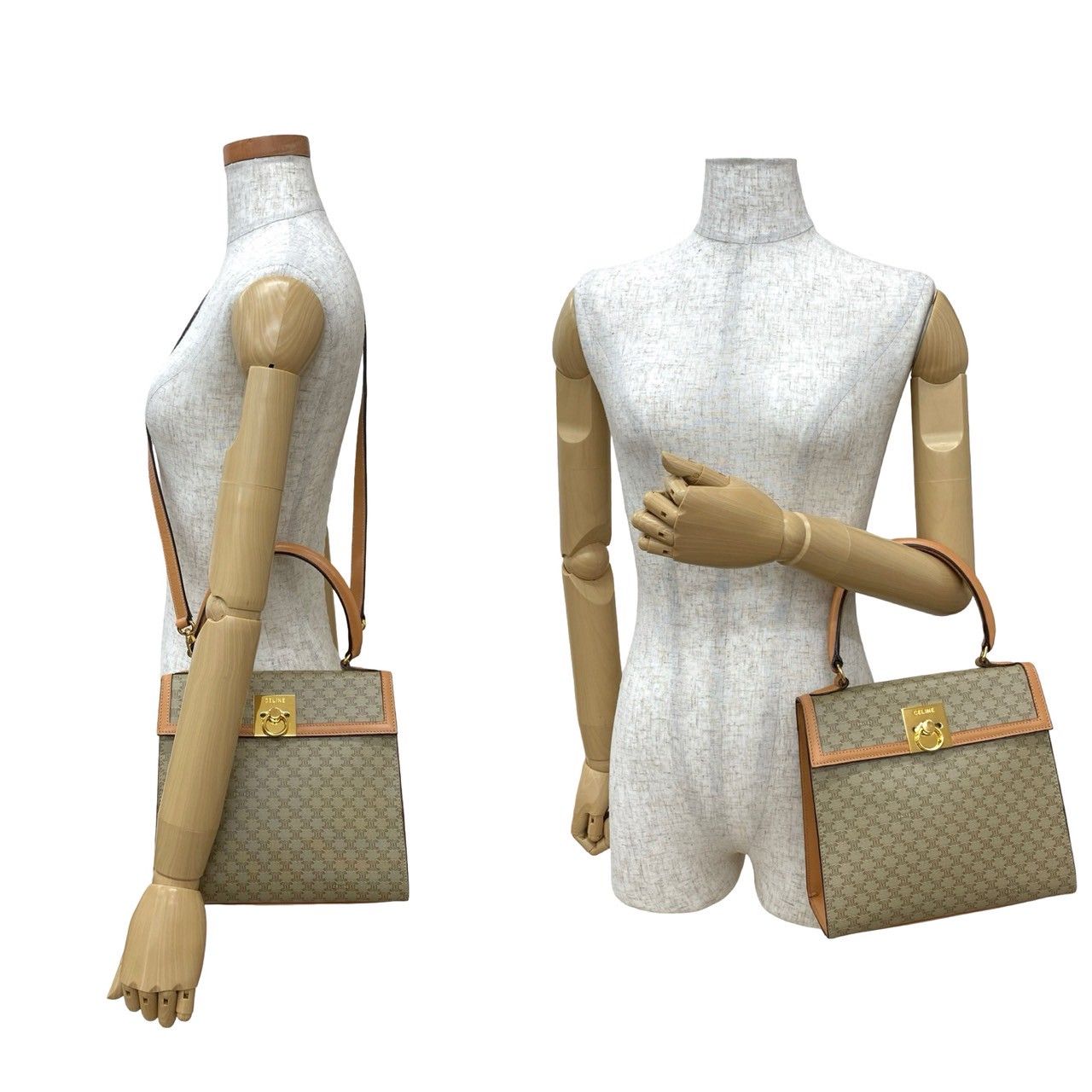 CELINE ハンドバッグ マカダム 楽天市場】セリーヌ マカダム ハンドバッグ ショルダーバッグ