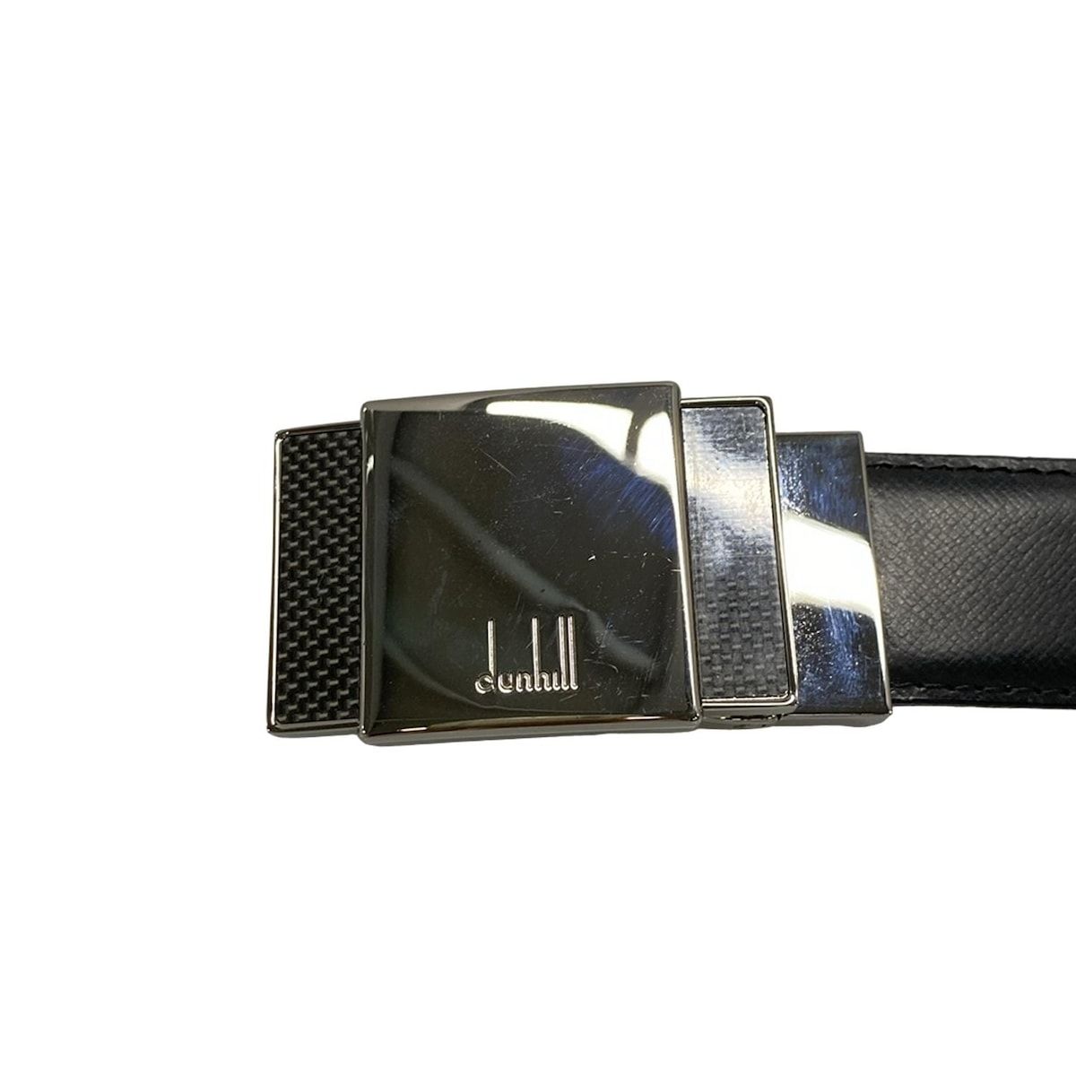 美品 dunhill ダンヒル ベルト シルバーバックル 美品 dunhill