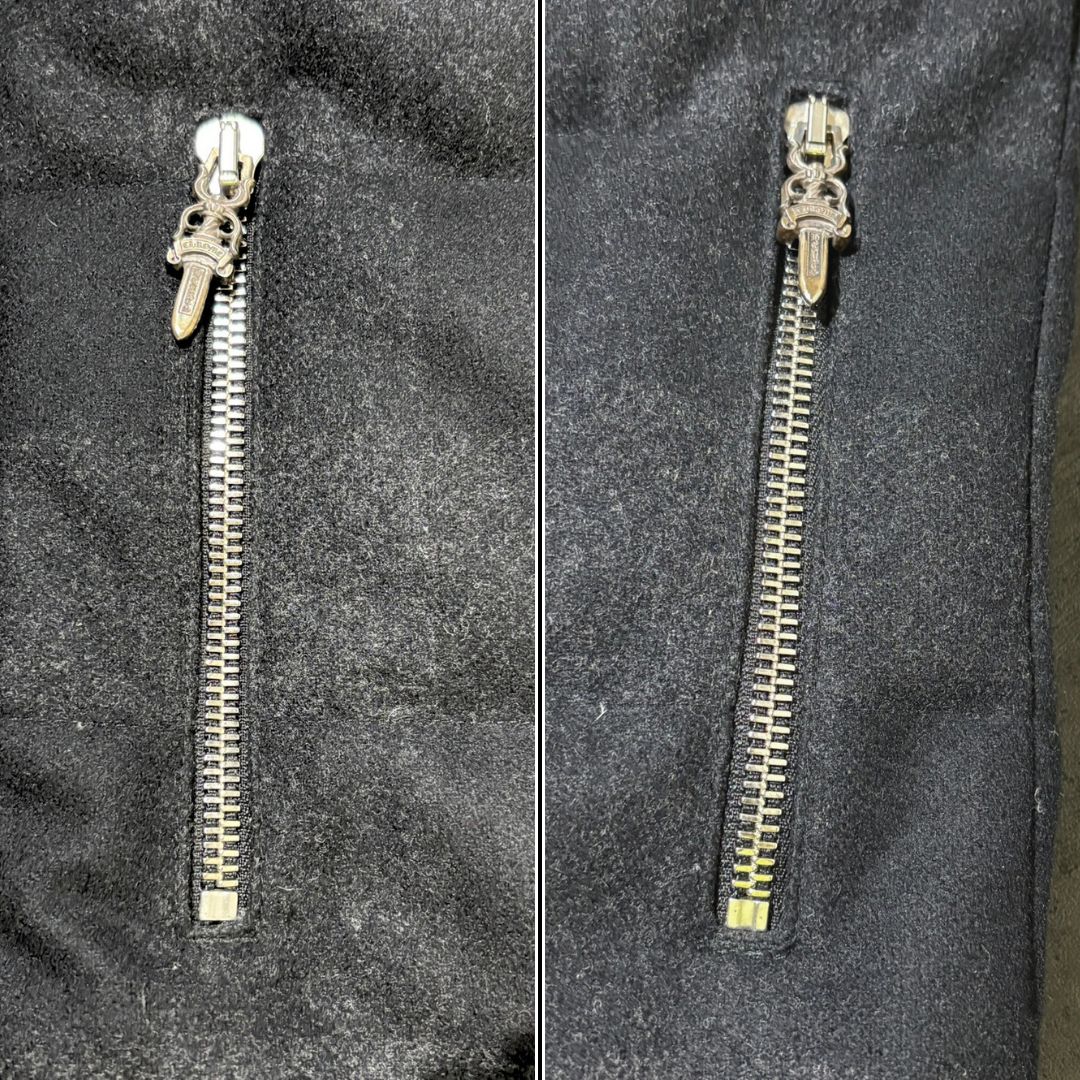 クロムハーツ Chrome Hearts JVP STIFF FBRC V2J レザー切替ダウン