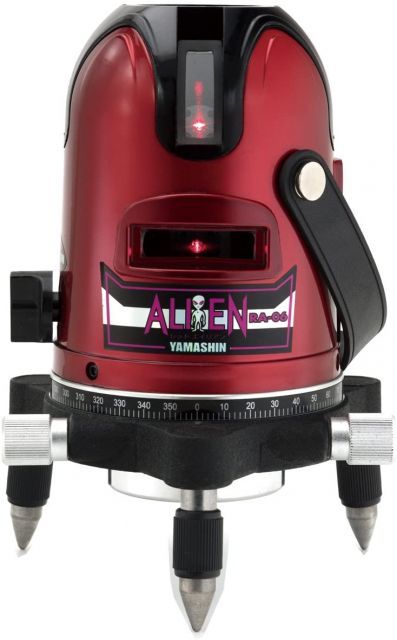 山真製鋸 YAMASHIN レッドエイリアン レーザー墨出し器 RA-06 4方向大矩タイプ