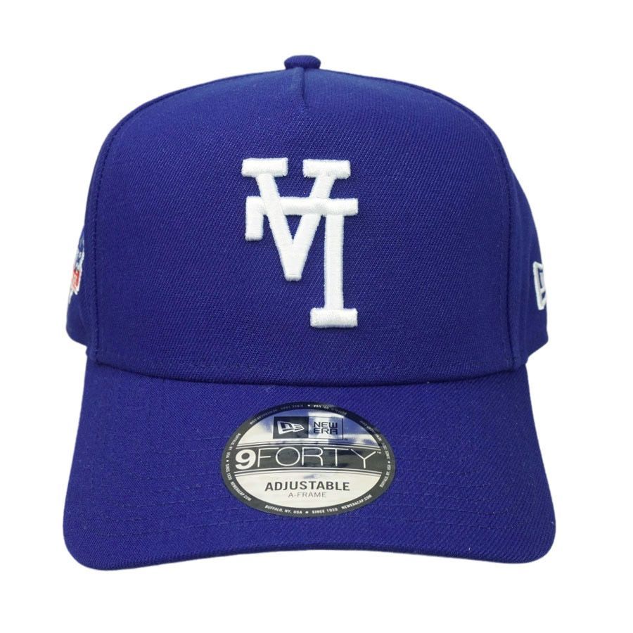 B06ニューエラロサンゼルスドジャース LA 逆ロゴ ブラック 黒 ホワイト