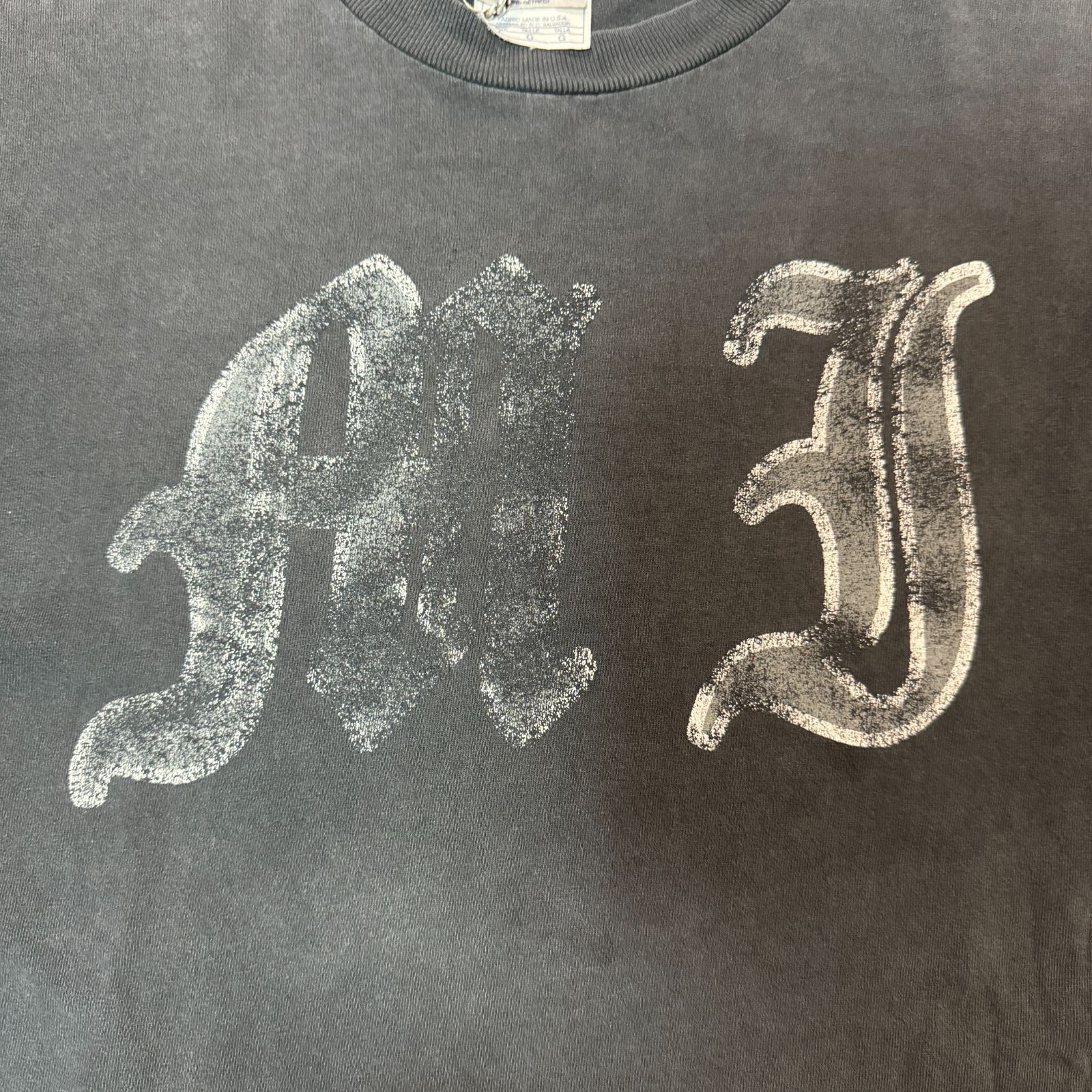 90s ボロ オールドイングリッシュ Tシャツ フェード Lサイズ VIntage