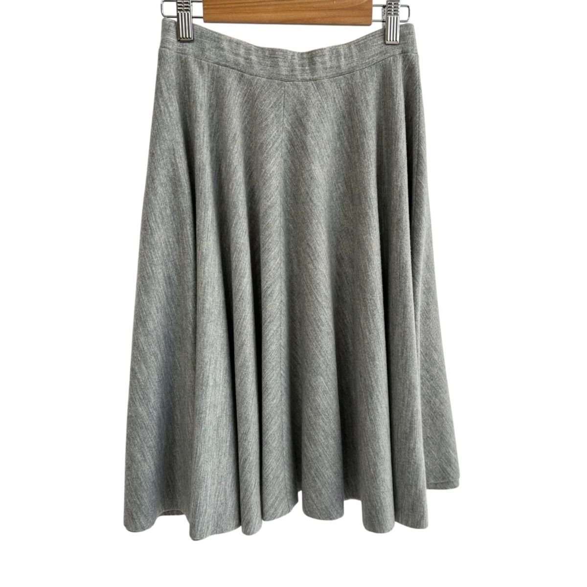 JILSANDER ジルサンダー スカート サイズ34 XS レディース - グレー ひざ丈 ウエストゴム ウール