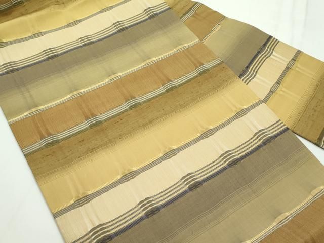 平和屋本店□極上 藤山千春 九寸名古屋帯 吉野間道 逸品 未使用