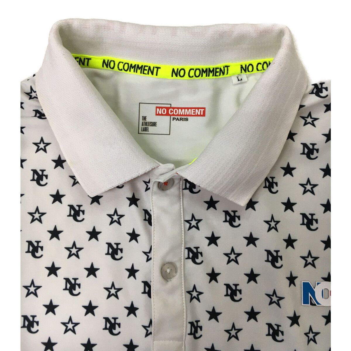 中古 メンズ ノーコメントパリ NO COMMENT PARIS 半袖ポロシャツ