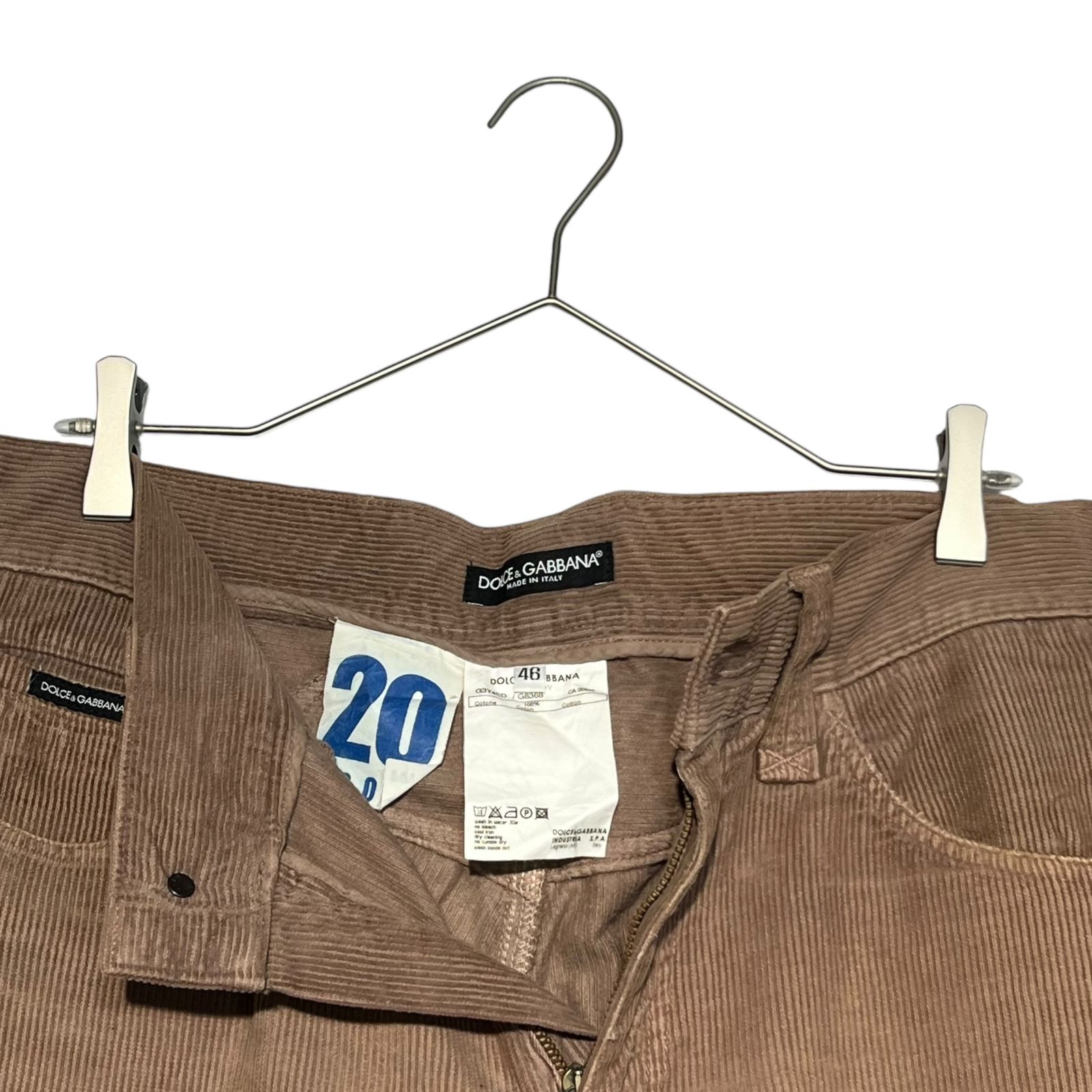 パンツ DOLCE&GABBANA 03AW Corduroy Trousers D&G Dolce＆Gabbana