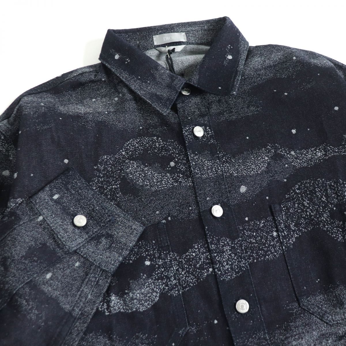 21AW ディオール ピータードイグ オーバーサイズ 総柄 デニムシャツ 39 21AW ディオール ピータードイグ オーバーサイズ 総柄 デニムシャツ 39