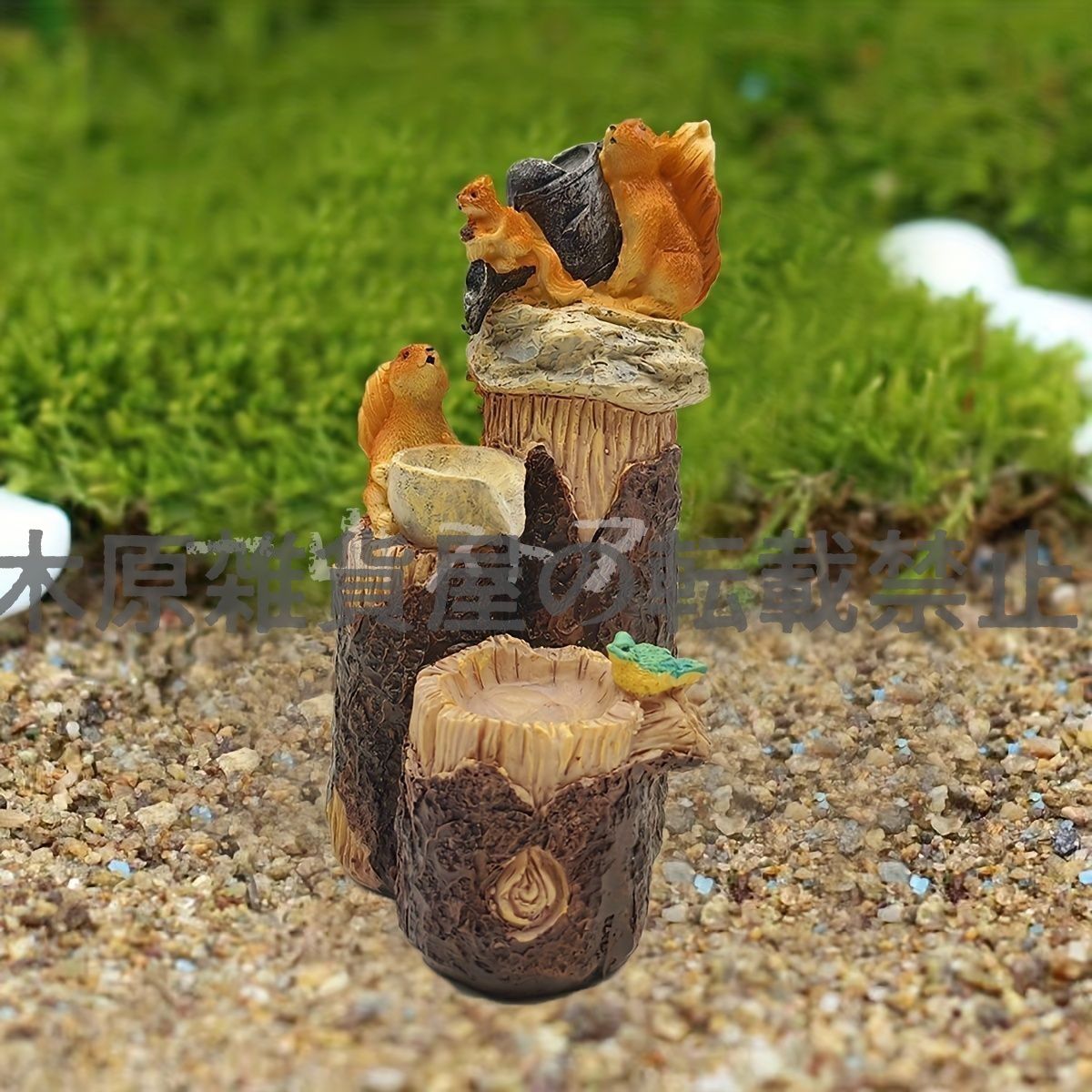 ガーデンオーナメント リス 置物 動物 レジン デスクトップ 玄関