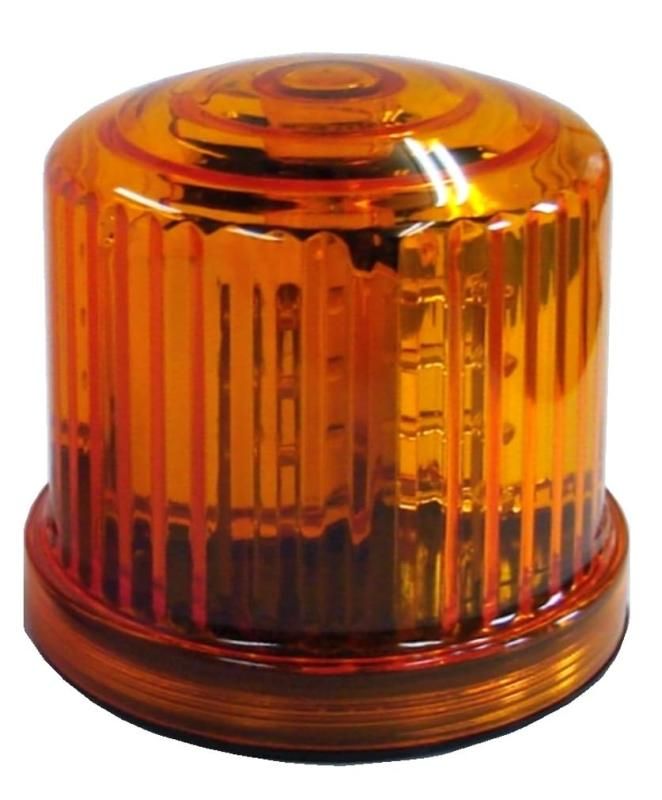 エスコ 単3x4本 LED回転灯 黄色 EA983FS-43A