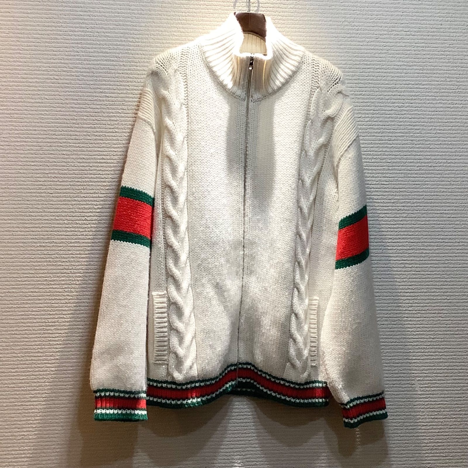 GUCCI シェリーライン ケーブルニット カーディガン 【公式通販】