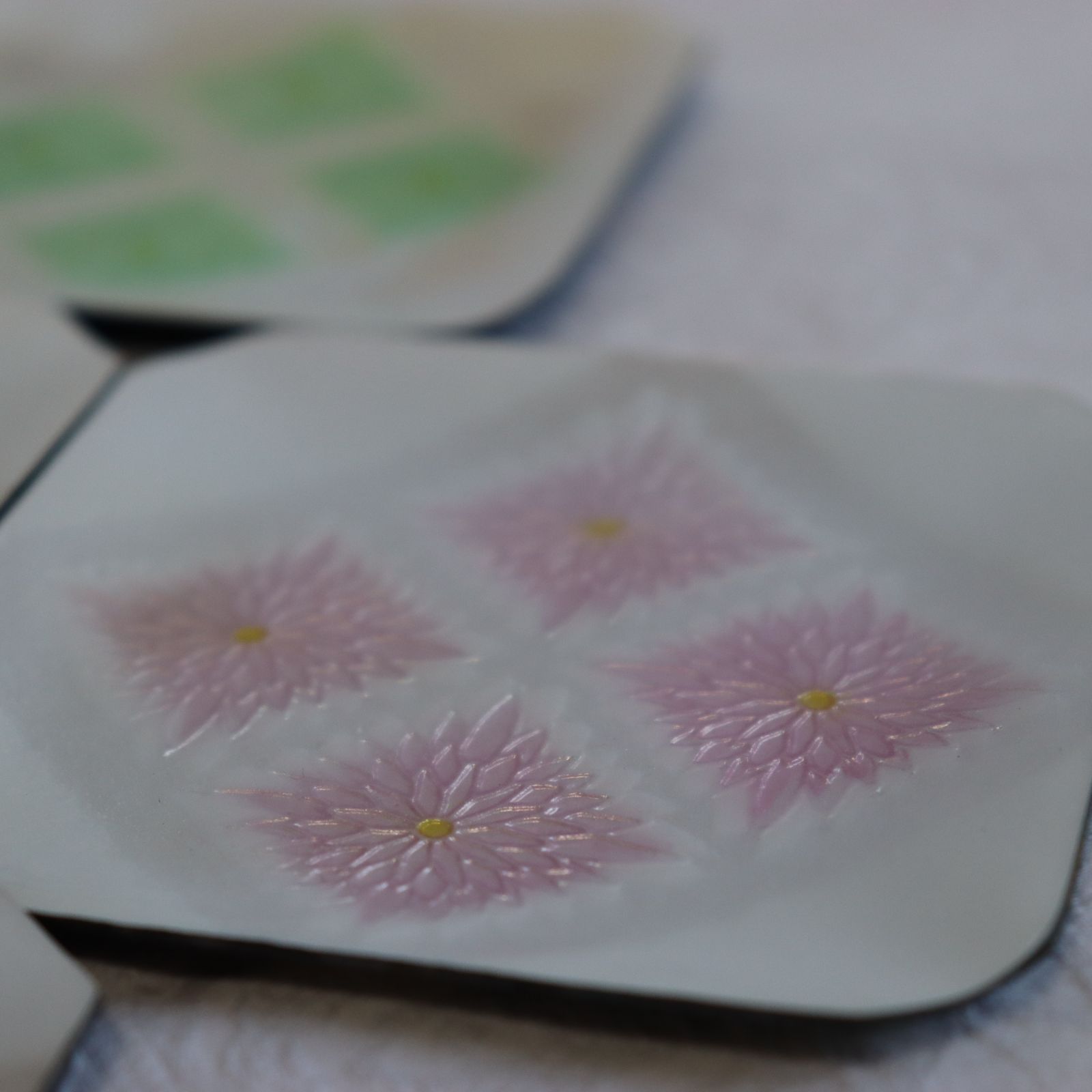 銀彩七宝　安藤七宝店　6枚セット　小皿