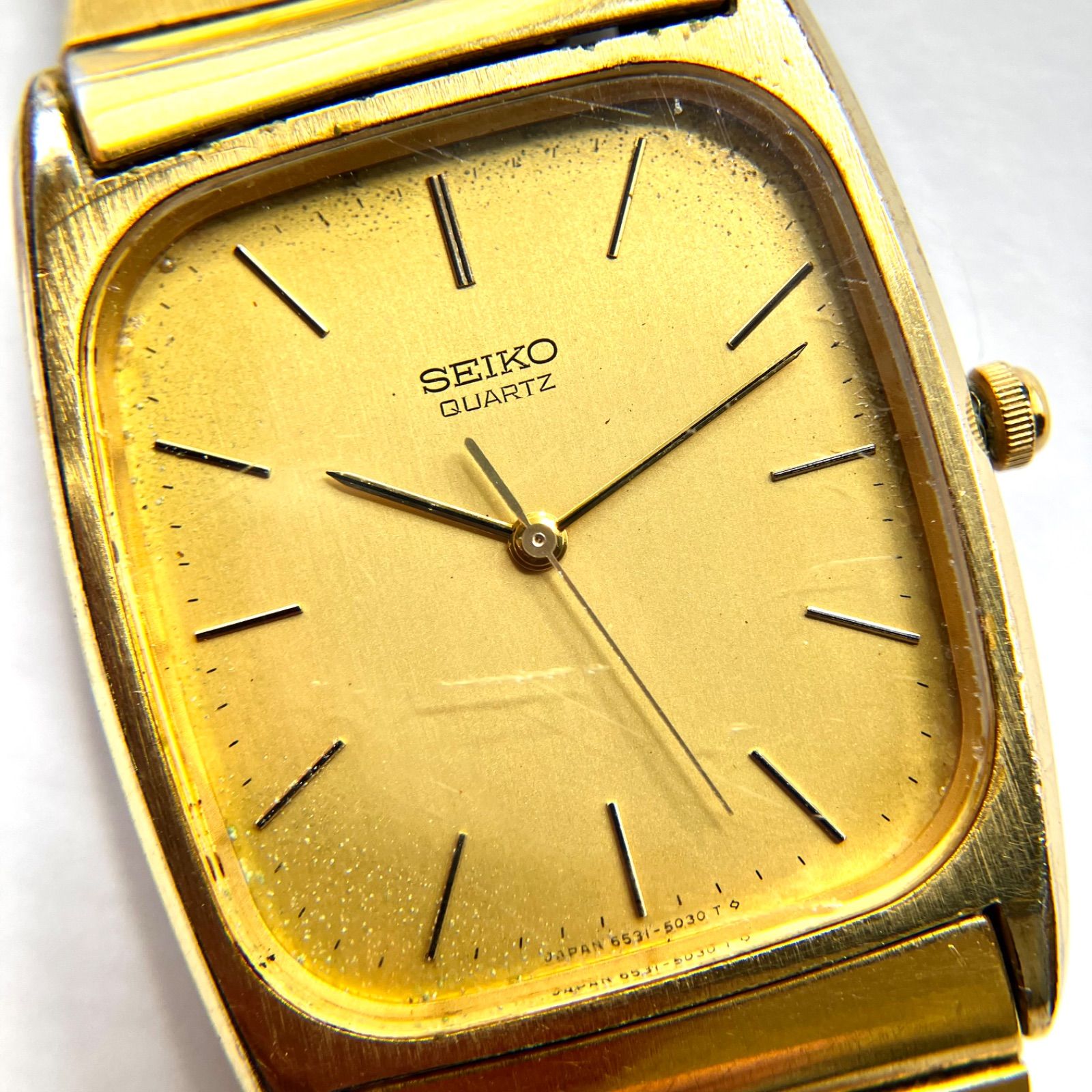 SEIKO 腕時計】 ヴィンテージ Seiko Quartz メンズ ゴールド