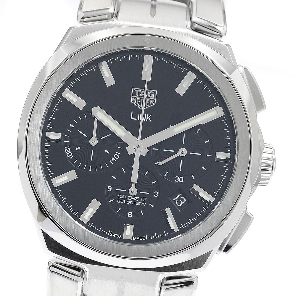 タグホイヤー TAG HEUER CBC2110 リンク キャリバー17 クロノグラフ デイト 自動巻き メンズ 箱 保証書付き_889075