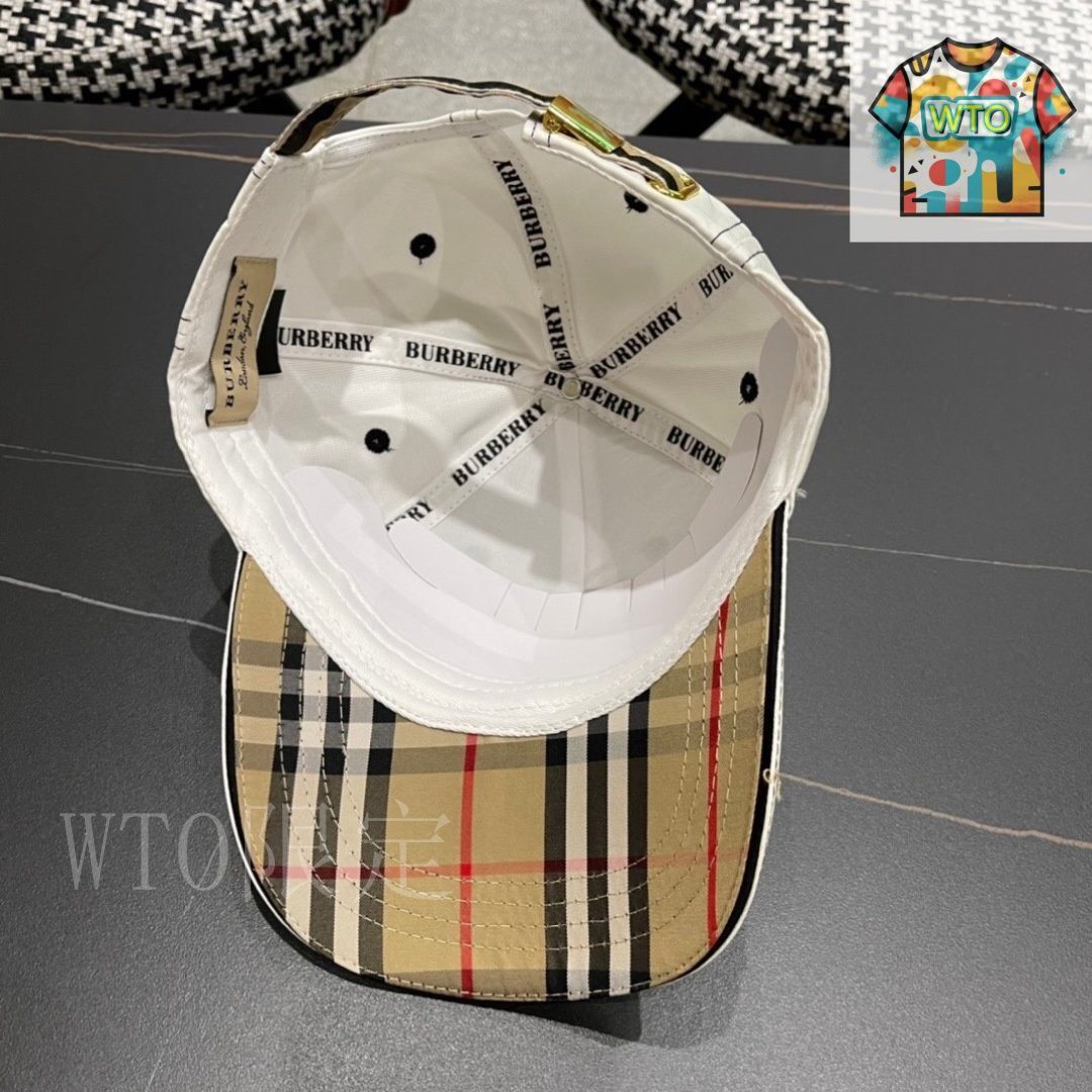 今日WTO】Burberry オリジナルデザイン ベースボールキャップ