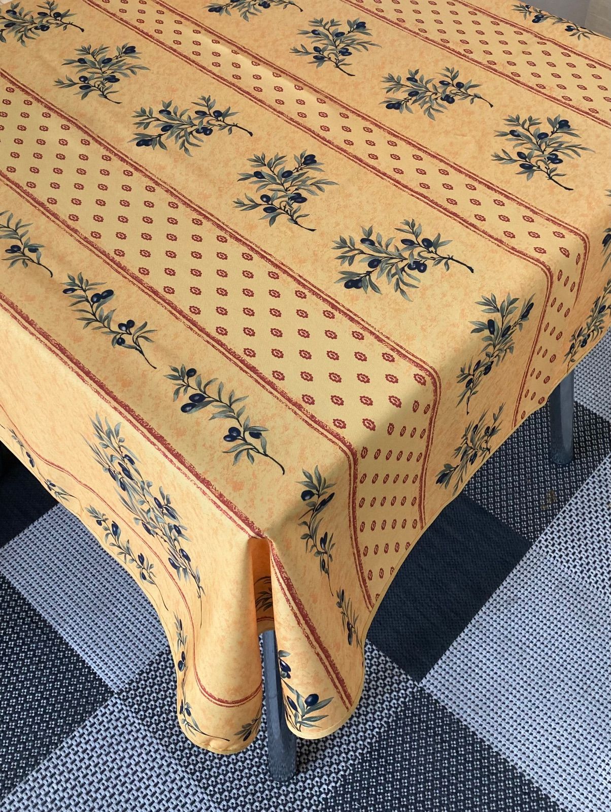 フランス直輸入] テーブルクロス148x200 南仏プロヴァンス直輸入 撥水