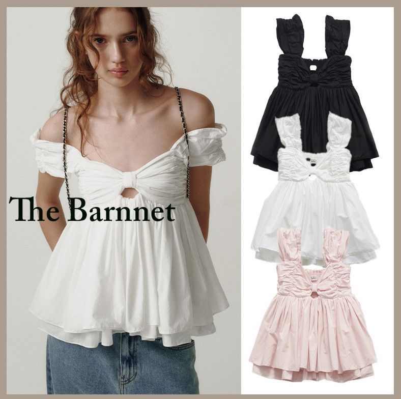 人気 The Barnnet Magnolia Off-Shoulder Top 25SS 3色選択可♪