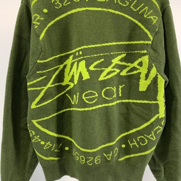 【中古】STUSSY Laguna Icon セーター サイズM グリーン 117223 ステューシー[19][240019510961] 中古】STUSSY Laguna Icon セーター サイズM グリーン 117223