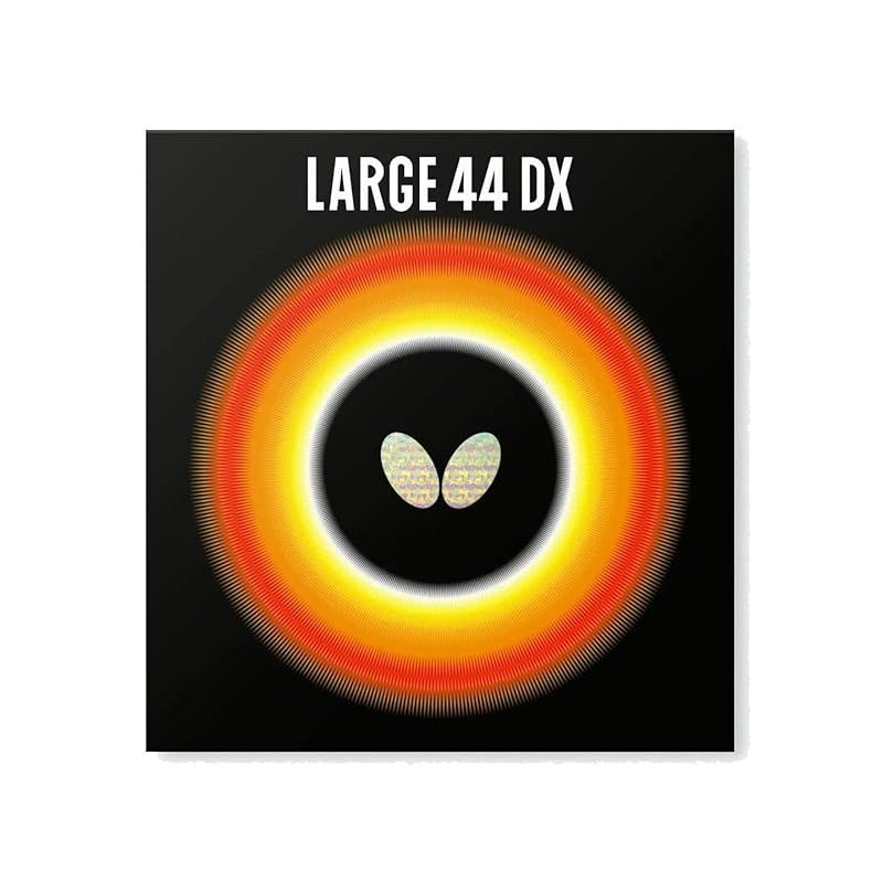 バタフライ(Butterfly) 卓球 ラバー ラージ・44・DX ラージボール 高弾性 00370 ブラック 特厚 0
