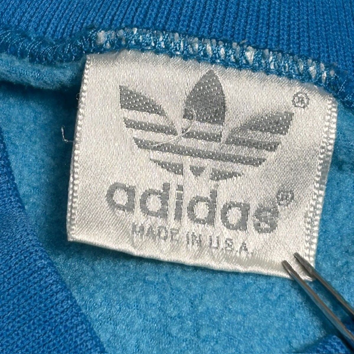 80's adidas トラックジャケット USA製 トレフォイル 銀タグ