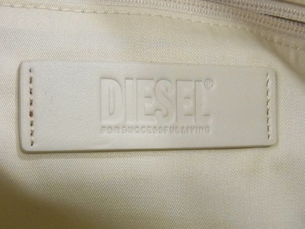 □新品同様□ DIESEL ディーゼル キャンバス×レザー 2WAY ハンドバッグ 