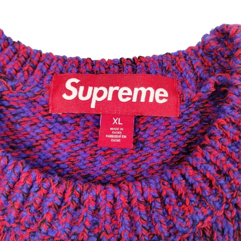 SUPREME シュプリーム 25SS Contrast Logo Sweater コントラスト ロゴ ニット セーター レッド系 サイズ XL 正規品 / 36871 SUPREME シュプリーム 25SS Contrast Logo Sweater コントラスト