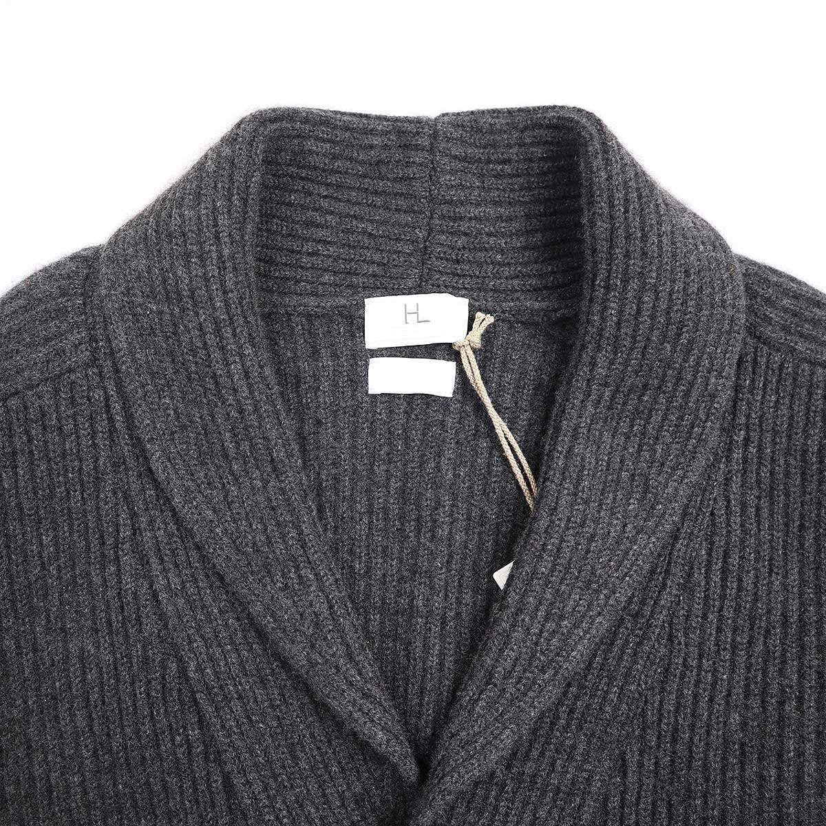 HERILL ヘリル 22AW Rib Stitch Shawl Cardigan カシミヤショール 