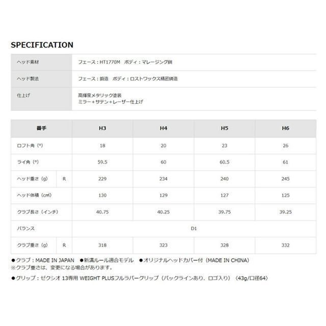 カーボンシャフトダンロップ