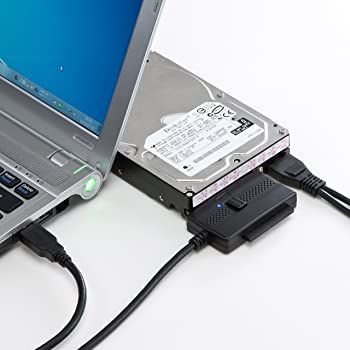 【中古】サンワサプライ IDE/SATA-USB3.0変換ケーブル 0.9m USB-CVIDE5