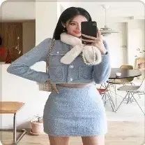 スイートグラム ジェドレン パール クロップド セットアップ セット