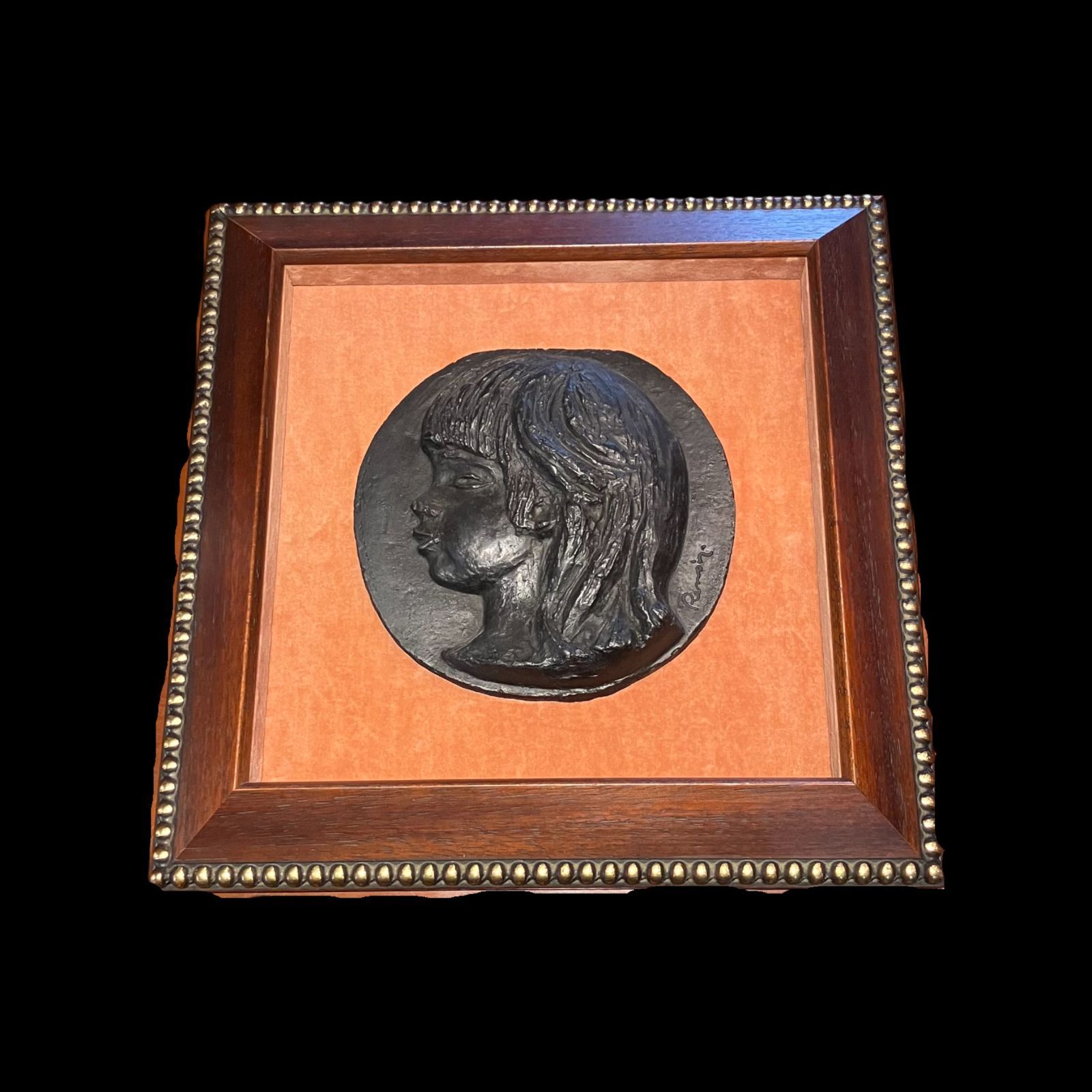 ルノワール ブロンズレリーフ リプロアート 額装付き - メルカリ