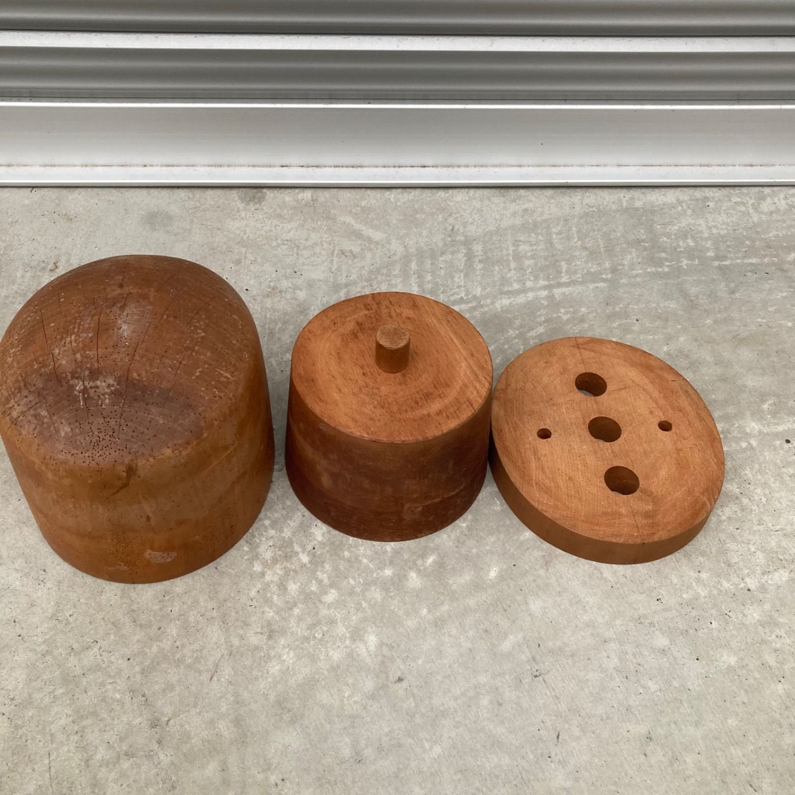 帽子 木型 クラウン ベン 台座 3点セット 57cm ④