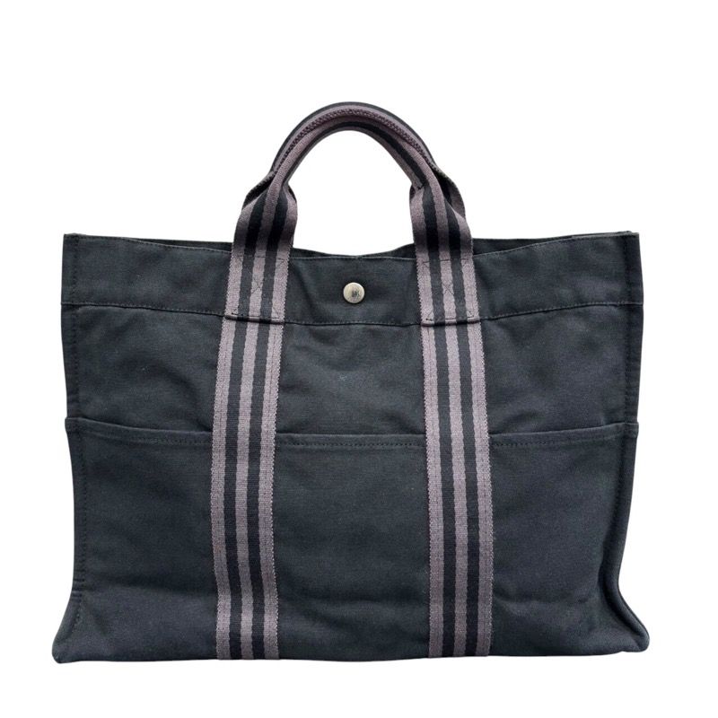 エルメス HERMES フールトゥMM トワル メンズ ハンドバッグ