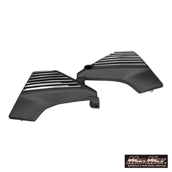カワサキ ZRX400 サイドカバー(アルフィンカバー) フィン削出しブラック