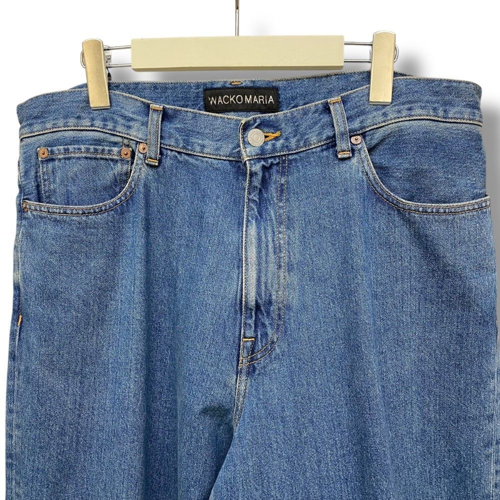 WACKO MARIA WASHED DENIM PANTS Lサイズ インディゴ デニムパンツ