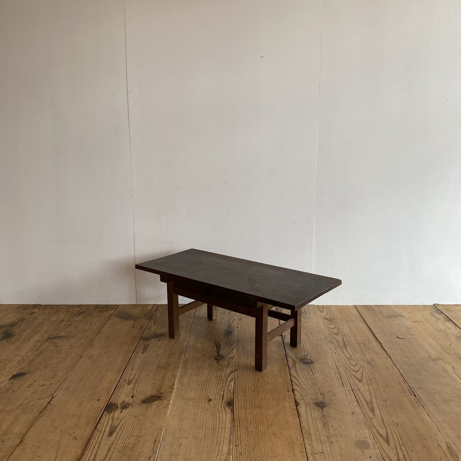 アンティーク ローテーブル 文机 展示台 レトロ 無垢材 y188 - メルカリ