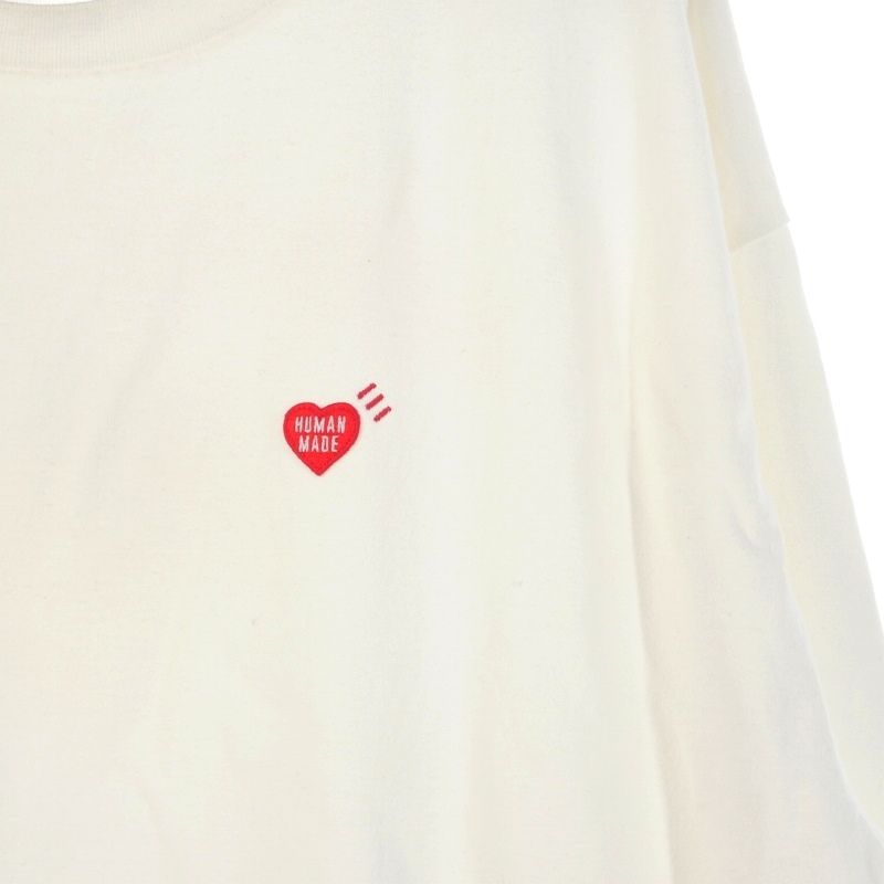 Human Made 長袖カットソー ホワイト ヒューマンメイド HUMAN MADE 23AW GRAPHIC L/S T-SHIRT ダック