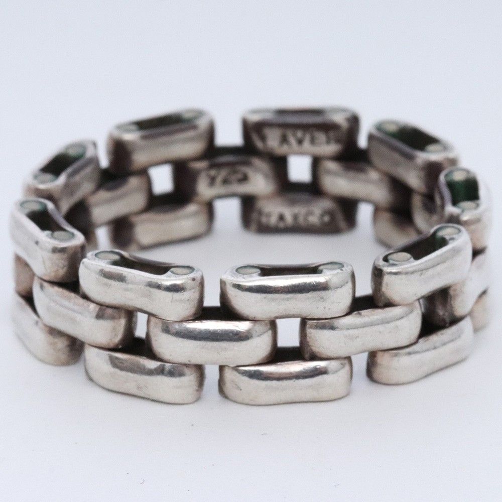 30号 LAVER 3 LINK RING シルバー