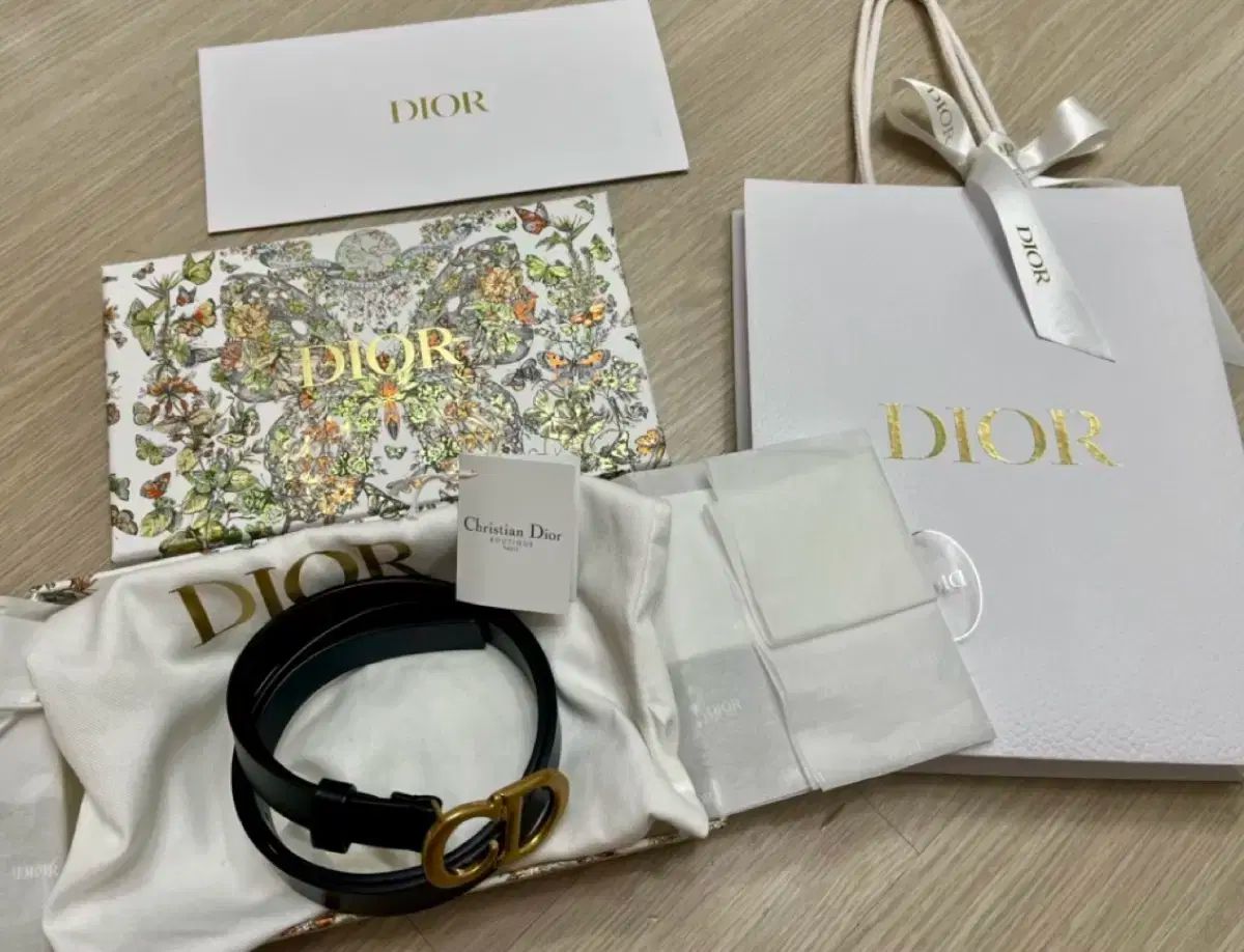 Dior ディオール 鳥 ベルト 75 ブラック