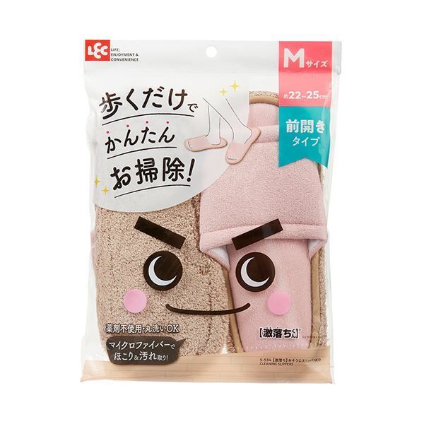 まとめ レック激落ちおそうじスリッパ Mサイズ ピンク S-534-PK 1足 ×5セット