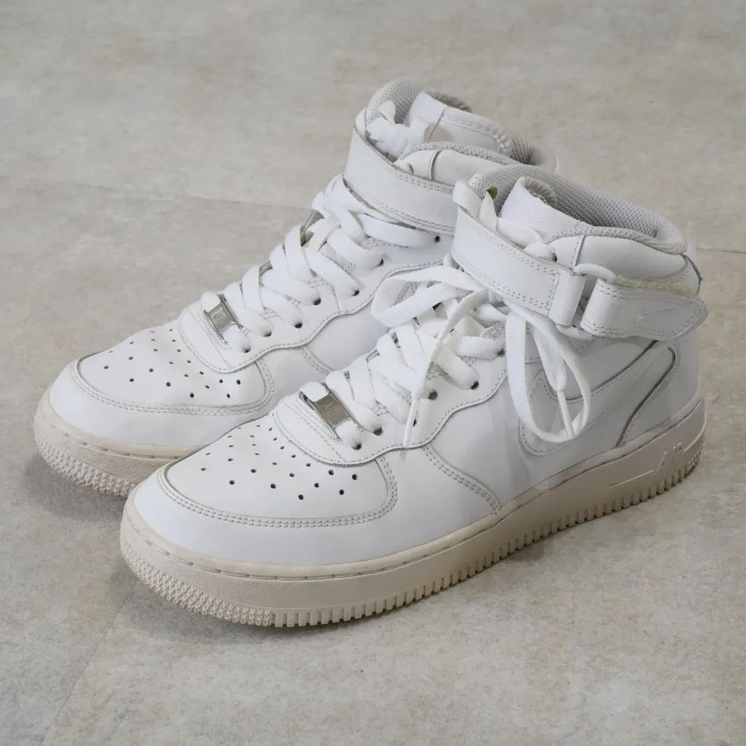 ⭐️超美品⭐️Nike エアフォース1 mid ホワイト25.5㎝ NIKE公式】ナイキ エア フォース 1 MID '07 メンズシューズ