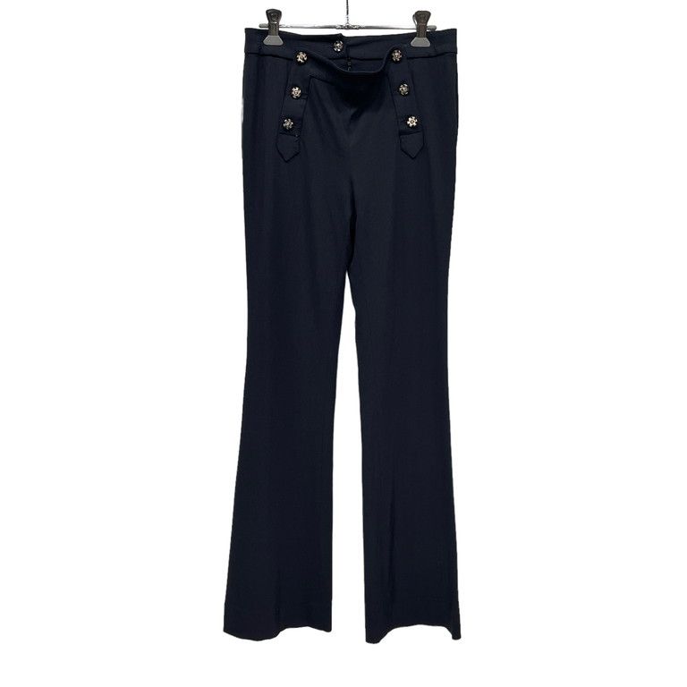 John Galliano 01AW ギャバジンスナップボタンセーラーフレア