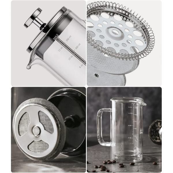新品・未使用】コーヒープレス ミルク泡立て器 フレンチプレス