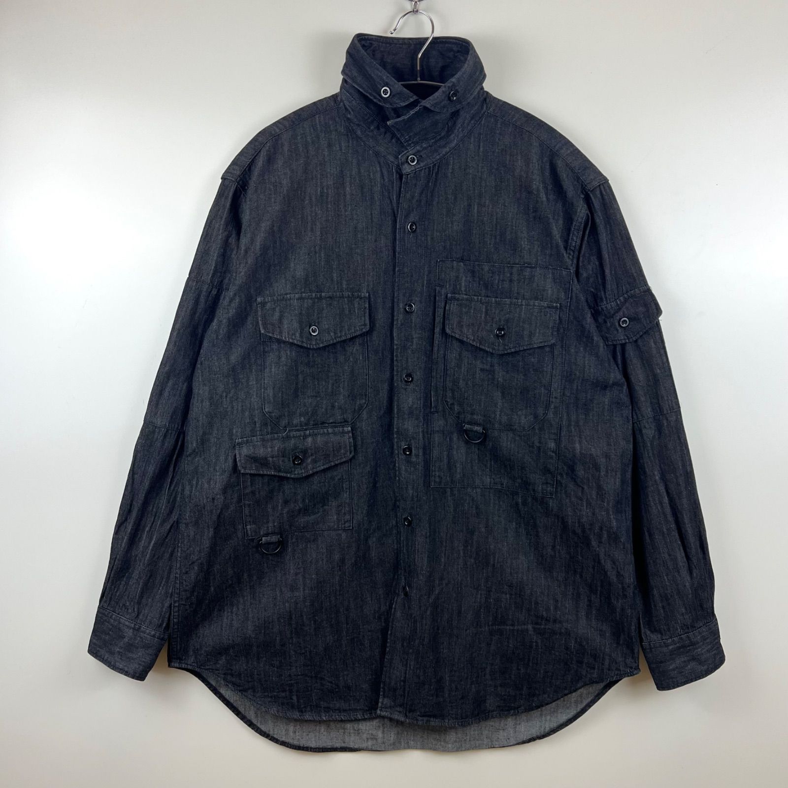 ENGINEERED GARMENTS USA multi pocket safari shirts M エンジニ