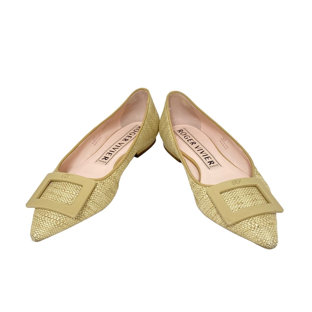 Roger Vivier アイボリー フラットシューズ 37
