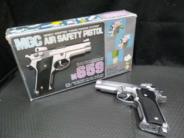 中古品 MGC 固定スライド ガスガン M659 S&W モデルガン エアーガン - メルカリ