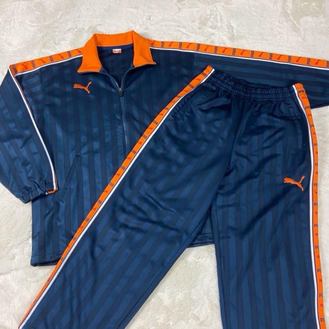 PUMA プーマ ジャージ オレンジ ネイビー y2k