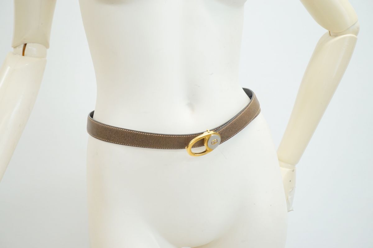 オールド グッチ ヴィンテージ バックル ベルト 036 116 0584 インター