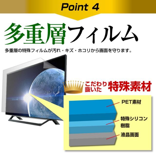 ジョワイユ 32TVWHD [32インチ] 機種で使える 反射防止 ノングレア 液晶保護フィルム 液晶TV 保護フィルム メール便送料無料｜詳細画像